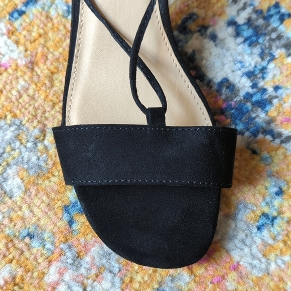 Topshop Daisy Strappy Ankle Marble Mid Block Heeled Sandals Black Size 7.5 - Picture 9 of 15